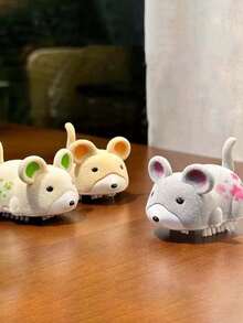 1pc Electric Mouse Cat Teaser Toy, Realistic Mouse Shape For Cat Self-Play, Indoor Interactive Cat Toy, Automatic Chasing Hunting Pet Toy, 3 Colors Available, Suitable For Kittens And Adult Cats - Multicolor - View 4