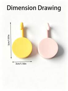 Multi-Color Adhesive Hooks, Fashionable & Practical Wall Decor Key Hooks, Hat, Scarf & Key Holder, For Home, Kitchen, Bathroom, Office Wall Installation - Multicolor - View 4