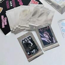 300個/10包 自黏袋 禮品袋 小卡膜 鏡面膜 ID卡密封盲袋 小卡卡套 適用於派對、禮品珠寶包裝、萬聖節、聖誕節、婚禮、旅行、畢業、生日、週年紀念、日常袋、烘焙食品 - 彩色 - 查看 10