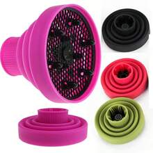 1pc Foldable Silicone Hair Dryer Diffuser, Portable Universal Heat-Resistant Silicone Telescopic Diffuser, Drying & Styling Foldable Multi-Use Hair Dryer Hood, Professional Salon Hair Styling Diffuser - A - View 4