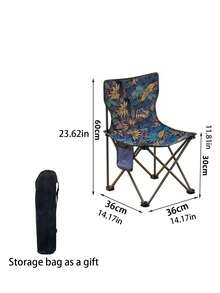 1pc Outdoor Folding Chair Camping BBQ Folding Table Camping Moon Chair Outdoor Portable Table And Chair Set - Folding Chair - View 7