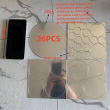 26 PCS 3D Acrylic Mirror Wall Sticker, Round Mirror, DIY Bedroom, Bathroom And TV Background Room Sticker Wall Decoration - Round - View 3