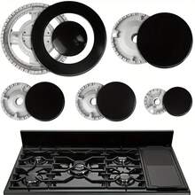 Kitchen Gas Stove Accessories Upgrade Essential Aluminum Stove Wind Guard Gas Stove Flame Concentrator Flat Top Convex Top Wind Ring 8pcs/11pcs Optional, Aluminum Gas Stove Wind Guard Set - Flame Center Protection Cover, Suitable For Various Sizes Of Gas Stoves, Lightweight And Durable, Can Enhance Flame Concentration, Save Gas, And Keep Gas Stove Clean. Kitchen Kitchen Accessories Kitchen Stove Cover Kitchen Utensils Kitchen Decoration Kitchen Supplies Gas Burner Stove - View 2