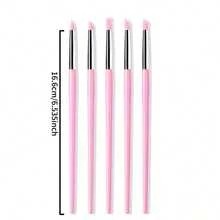5pcs Silicone Nail Art & Pottery Tools Brush Set With Practical Wooden Handle, Creative Handmade Brushes - Multicolor - View 11