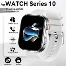 1pc 1.83-Inch Full Touch Screen Smart Watch, Unisex, Supports Wireless Calling, Message Notifications, Calorie And Distance Tracking, Multiple Sports Modes, Remote Camera, Music Control, Silicone Strap, Compatible With Android/IOS, Perfect Holiday Gift - Multicolor - View 17