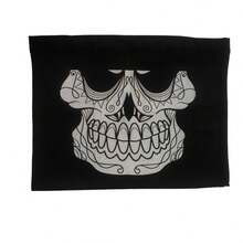 1pc Skull Print Ice Silk Sun Protection Face Mask, Windproof Breathable Magic Bandana, Cycling Motorcycle Outdoor Sports Face Cover, 5 Colors Available - Multicolor - View 8