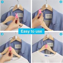 20/30PCS Plastic Clothes Hanger Connector Hooks - White - View 1