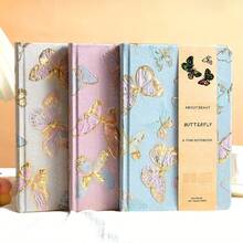 Buku Catatan Hardcover A5 - 240 Halaman Sampul Kulit Sintetis, 4 Tata Letak Halaman Dalam (Bergaris, Kosong, Titik-titik, Kotak-kotak) - Jurnal Tanpa Tanggal, Cocok Untuk Kantor, Bullet Journal, Hadiah Wanita, Catatan Rapat, dll. - Satu-Ukuran - View 2