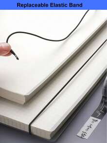 A5/B5/A4 Grid Spiral Elastic Band Flip Notebook/Memo Pad Back To School Student Supplies - A - View 3