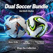2pcs Different Pattern Tech #2 Soccer Balls, Molded Process Reduces Air Resistance, Excellent Ball Control And Flight Performance. Distinctive Futuristic Tech Appearance, Durable Material For Long-Lasting Use. Suitable For Daily Field Training, Casual Interaction, Space Decoration, Adapting To Diverse Lifestyles. - Green - View 8