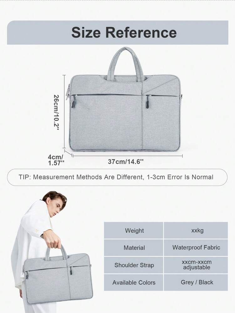 2026 New Laptop Sleeve Bag Unisex Style Inner Briefcase A4 Document Bag Office Corporate Meeting Training Handbag Women Commute Crossbody Tablet Storage Bag 13.3 Inch Laptop Protective Sleeve Notebook Slim Inner Bag Men - Multicolor - View 2