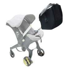 1pc Baby Stroller Clip-On Storage Bag, Car Seat Clip-On Baby Stroller Organizer Bag, Compatible With Doona Stroller Backpack, Doona Dedicated Accessory - Black - View 7