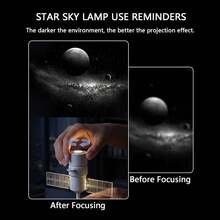 USB Star Projector With 25 HD Glass Projection Slides For Bedroom | HD Projection, Adjustable Brightness, USB Powered, Flexible Gooseneck, Bedroom Ceiling Decor - White - View 5