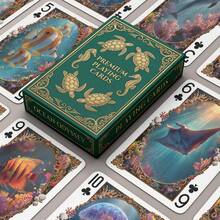 YFOPEN Marine Life Playing Cards, Paper Cards, Featuring Dolphin/Shark/Turtle/Jellyfish Patterns, Party Game Cards, 9 X 6.5 Cm, Marine Life Board Game, Nature-Inspired Classic Playing Cards. - Multicolor - View 11