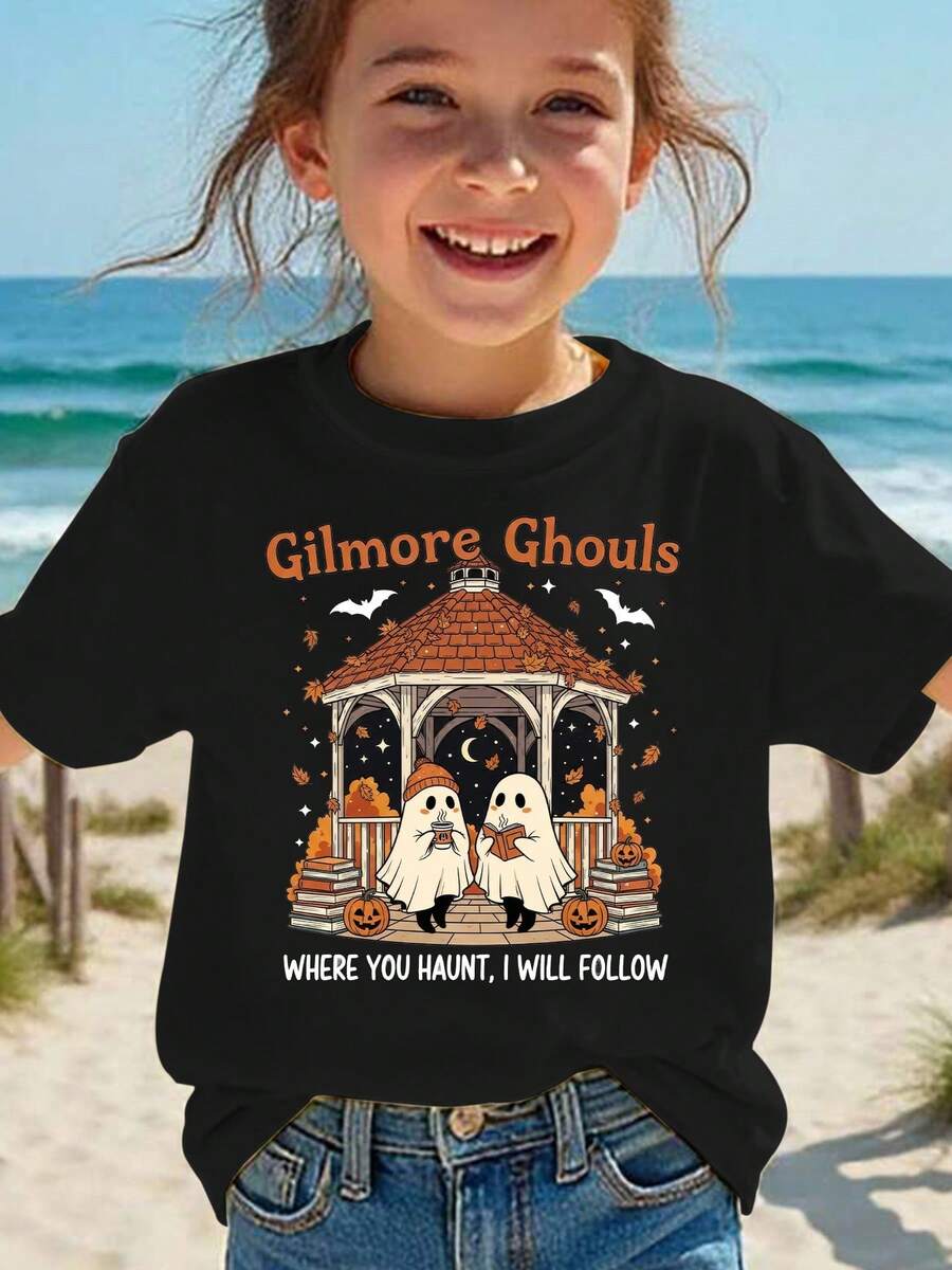'HALLOWEEN' Summer Fashion Girl Short-Sleeved T-Shirt 