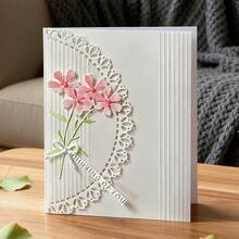 1pc Creative Lace & Floral Metal Cutting Template, Suitable For Scrapbooking And Handmade Crafts, Embossing Template, Handmade Cards And Gift Card Making Tool - Flower - View 5