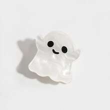 1pc New Halloween Fashion Bat Pumpkin Spider Ghost Black Cat Hair Claw Clip Hair Accessory - Multicolor - View 8