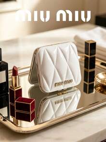 Miu Miu 迷你口袋化妝鏡 便攜手持化妝鏡 女性節日禮物 MIUMIU-GIFT-4 MIUMIU-GIFT-12 MIUMIU-GIFT-5 - 白色 - 查看 4