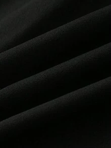 優雅通勤百搭高腰喇叭長褲 - 黑色 - 查看 6