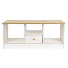 TV Stand Cabinet, Wood Media Console With Open Storage & Drawer, Capacity For Living Room Entertainment Storage, Tv Console For Living Room, Bedroom - White - View 7