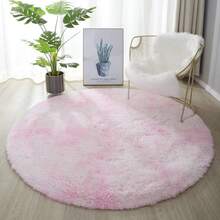 1pc Round Plush Soft Fluffy Carpet - Modern Minimalist Polyester Indoor Rug, Woven Carpet Suitable For Living Room, Bedroom, Game Room, Dorm, Sofa, Teen Room Decor, Study & Entertainment Area, Easy To Clean, Creates Cozy Ambiance - Coffee Brown - View 20