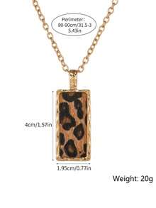 RINTOLER Leopard Geo Charm Necklace - Yellow Gold - View 3