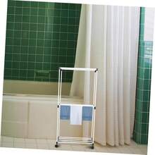 Tendedero resistente con ruedas, secador portátil, adecuado para baños de dormitorios y balcones, estante para toallas que ahorra espacio. - 1 - Ver 5