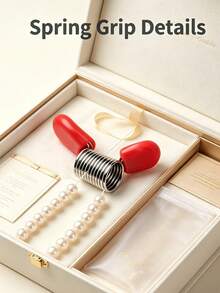 DIY Beading Accessories: Spring-Loaded Bead Stoppers With Protective Rubber Sleeve - Prevent Beads From Slipping - Essential Tool For Handmade Jewelry Making (Random Color) - Multicolor - View 3