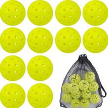 6 Bola Pickleball Franklin X-40 74MM, Cocok untuk Kompetisi, Tahan Lama, Penggunaan di Dalam/Luar Ruangan - Kuning - View 1