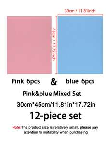 4/8/12pcs Assorted Styles & Colors Small (30*45cm/11.81in*17.72in) Refrigerator Mats, Made Of Non-Stick, Odorless, Dust-Proof & Waterproof EVA Material, Suitable For Small Refrigerators, Freezers And Drawers - Assorted - View 17