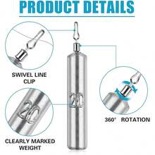 Fishing Weight 10PCS/Lot Sinker Mold 3.5g 5g 7g 10g 14g Tube Bullet Plumb Pendant Metal Jig Sast Sea Tackle Kit Tool - Long Lead - View 3