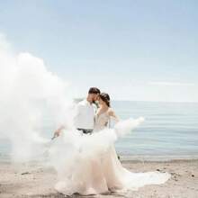 Bastão De Fumaça Cores Casamento Revelação Aniversário Time Chá revelação bebê - Visão 19