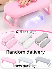1pc Foldable ABS Nail Arm Rest, Acrylic Nail Hand Pillow, Nail Tools, Suitable For Nail Artists, Nail & Foot Salons And Home Use - Multicolor - View 8