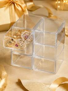 3-Layer Drawer Storage Box, Suitable For Jewelry, Hair Accessories, Earrings And Small Items, Furniture Office Study Desk Storage, Jewelry Storage Box, Drawer Cosmetic Storage, Bedroom Decor Desk Storage, Home Desk Drawer Storage Box - Multicolor - View 2
