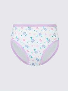 6pcs Random Girls Triangle Panties Cute Floral Pattern Comfortable Soft Breathable Teen Girls Underwear - Multicolor - View 10