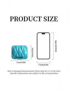 Miu Miu Mini Pocket Makeup Mirror, Portable Handheld Makeup Mirror, Women's Holiday Gift MIUMIU-GIFT-4 MIUMIU-GIFT-12 MIUMIU-GIFT-5 - Baby Blue - View 8