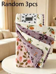 Floral Pattern Dish Cloth, Quick Dry Thickened Extra Wide Kitchen Towel, Soft & Breathable, Suitable For Bath Towel, Car Polishing Pad, Dish Washing Or Glass Cleaning - Multicolor - View 19