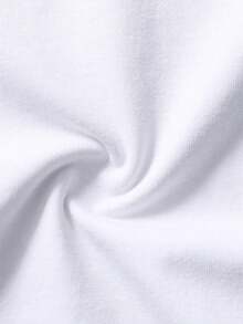 Summer Tops T-Shirt With Star Six Seven 67 Pattern, Suitable For Outdoor Sports, Casual Wear, Street Style, Campus Style, Fashionable Spring/Summer - White 2 - View 3