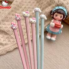 1 Pair Of Sanrio Hello Kitty, Yugui Dog, And Melody Chopsticks - Cute Anime Tableware Suitable For Daily Use And Collection, Iconic Dining (Holiday Gift) - View 4