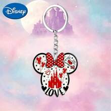 Disney Cute Mouse Heart Shaped Creative Keychain, Hang On Backpack, Luggage, Car Keys, Wallet, Decorate Daily Commute, Friends Outing, Couple Matching, Design, Gift For Anime Fans, Friends, Partners, Cute Keychain, Women's Keychain, Key Chain, Keychain Pendant, Women's Car Accessories, Back To School, Mexico, Halloween, Christmas Gift - Multicolor - View 4