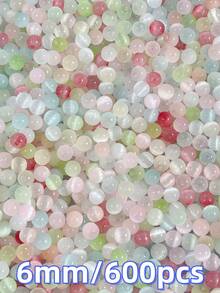 500 buah Manik Kaca Mata Kucing Macaron Luster Warna Campuran Acak 4mm (6/0) - Sempurna untuk Pembuatan Perhiasan DIY, Kalung, Gelang, Gelang Kaki dan Rantai Pinggang, Kerajinan Tangan, Pola Perhiasan, Aksesoris Pembuatan Perhiasan DIY, Manik Kaca Mini - Pencampuran warna acak - View 13