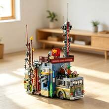 1000+Pcs Jungle Broadcast Station Luxury Building Blocks, Forest Observation Station 2-Story Treehouse Model Toy, Ocean View Wooden Villa Tower, Suitable For Adults To Relieve Stress And Reduce Anxiety, Interesting Adult Game Set, Creative Home Scene Puzzle, Exquisite Desktop Decoration, Birthday Gift For Boyfriend/Girlfriend - Multicolor - View 8