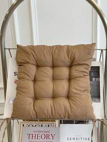 1 Đệm Ghế Màu Trơn, Tấm Lót Ghế Polyester Hiện Đại Cho Gia Đình - Cà phê nâu - Xem 14