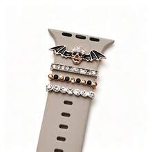 1 set decorazione Ognissanti con pipistrelli in diamante, cinturino decorativo per smartwatch con motivo a pipistrelli, adatto per cinturini di misura 38mm 40mm 41mm 42mm 44mm 45mm, confezione regalo speciale Ognissanti (escluso cinturino dell orologio) - Tagli Unica - Visualizzare 18