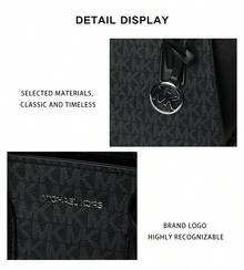 Tas Selempang Wanita Vintage Michael Kors Avril - Hitam 35F4S4VS1B - View 10