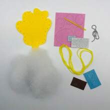 Best-Selling 6 Sets Dessert Shaped Handmade DIY Sewing Hanging Decor, Creative Handmade Keychain, Fabric Backpack Charm Material Kit, Dessert Shaped Sewing Handmade DIY Hanging Decor, Felt Material Non-Woven Fabric, Multiple Styles Available, Needle And Thread And Hanging Chain Color Randomly Sent - Multicolor - View 7