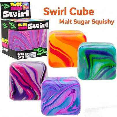 New Marble Texture Ice Cube Maltose Toy, Super Soft Touch, Milky Scent, Stress Relief Squeeze Toy, Moist Stretchable Anxiety Relief And Focus Toy, Adult Gag Gift, Soft And Chewy, Slow Rebound, Non-Sticky, High Elasticity And Durable, Repeated Squeezing Without Deformation, Realistic Food Toy, Squeezable, Waterproof And Dirt-Resistant, Not Easily Broken, Suitable For Office And Study Focus And Relaxation, Perfect Gift For Holidays, Birthdays, Christmas And Parties, 2026 Popular Sensory Gadget