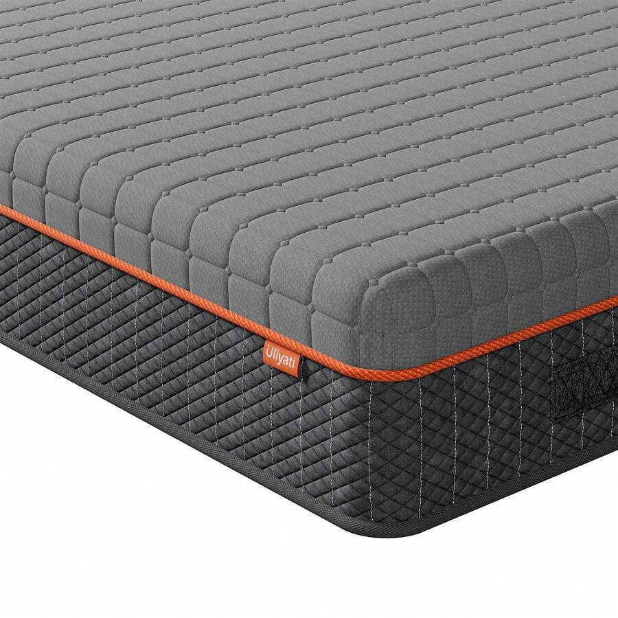 Uliyati 7-Zonen Kaltschaummatratze H3 Memory Foam mit Atmungsaktivem Bezug für Kühlen Schlaf und Druckentlastung, Öko-Tex Zertifiziert, 26 cm Höhe - Grau - Übersicht 1