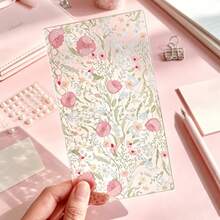 1pc Ins Style Floral A6 6-Hole Acrylic Divider Board, Highly Attractive Loose-Leaf Notebook Universal Separator Page - A - View 5