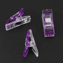 50/100pcs Mixed Color Sewing Clips, Colorful Bundling Positioning Clips With Stainless Steel Springs, Fabric Bundling Clips For Quilting, Handicrafts And Sewing Supplies, Plastic Quilting Sewing Clips, DIY Fabric Fixing Clips, Suitable For Scrapbooking - Multicolor - View 7